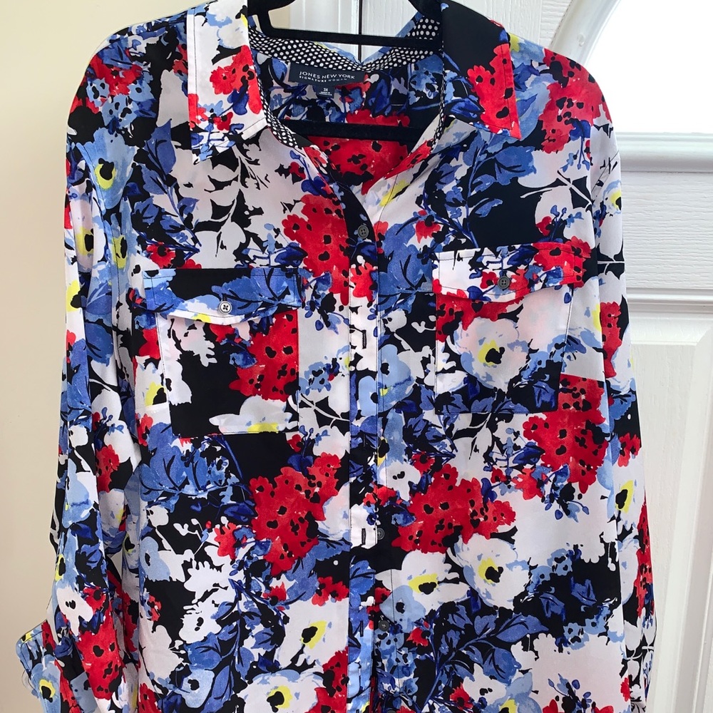 Jones New York 3X Vibrant Floral Pattern
